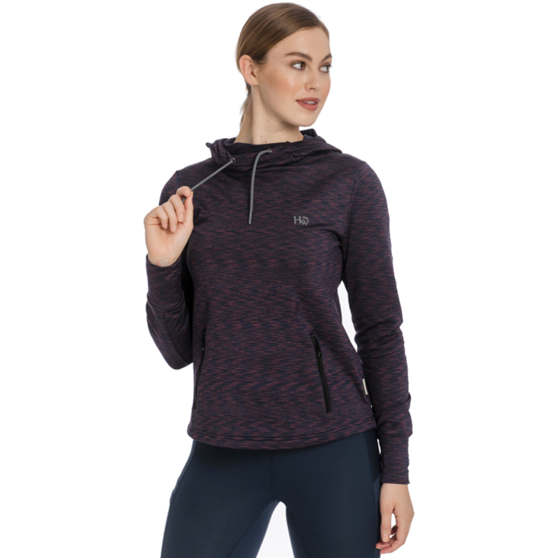 Horseware Ladies Technical Hooded Fleece - Fig Melange