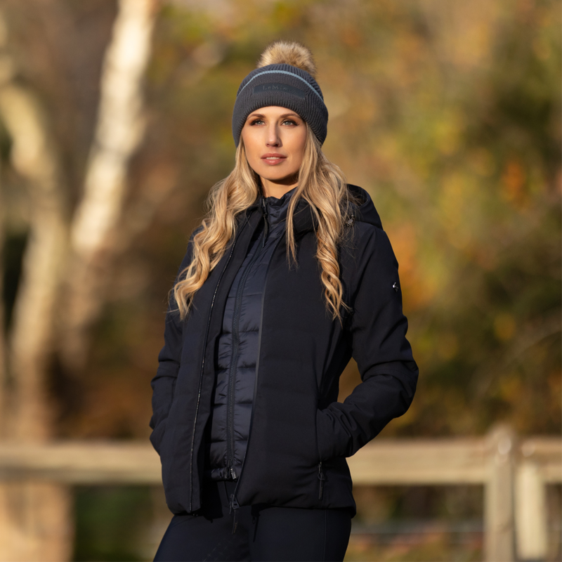 LeMieux Clara Cable Beanie - Petrol-6