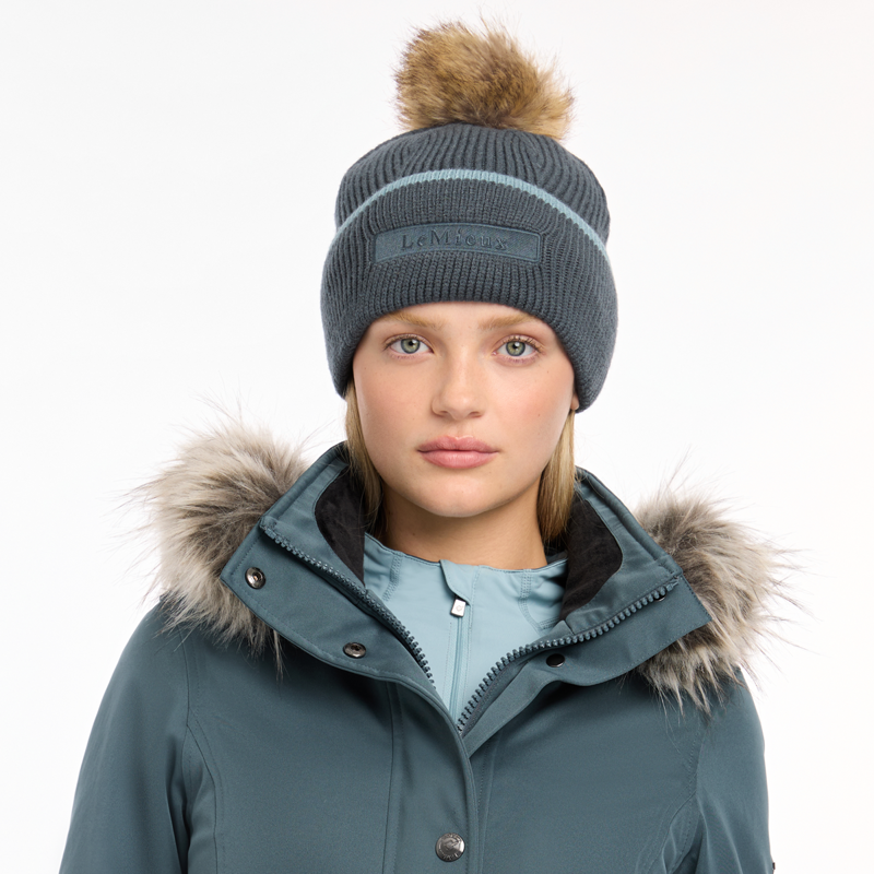 LeMieux Clara Cable Beanie - Petrol-2