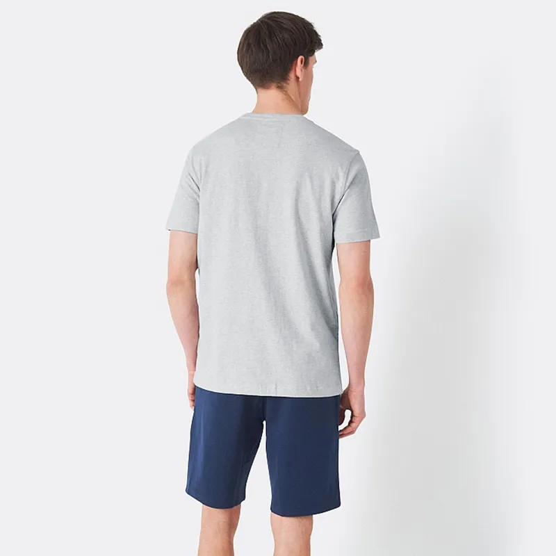 Crew Clothing Men's Classic T-Shirt - Light Grey Marl-1