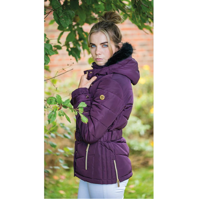 Coldstream Cornhill Quilted Coat - Mulberry Purple-3