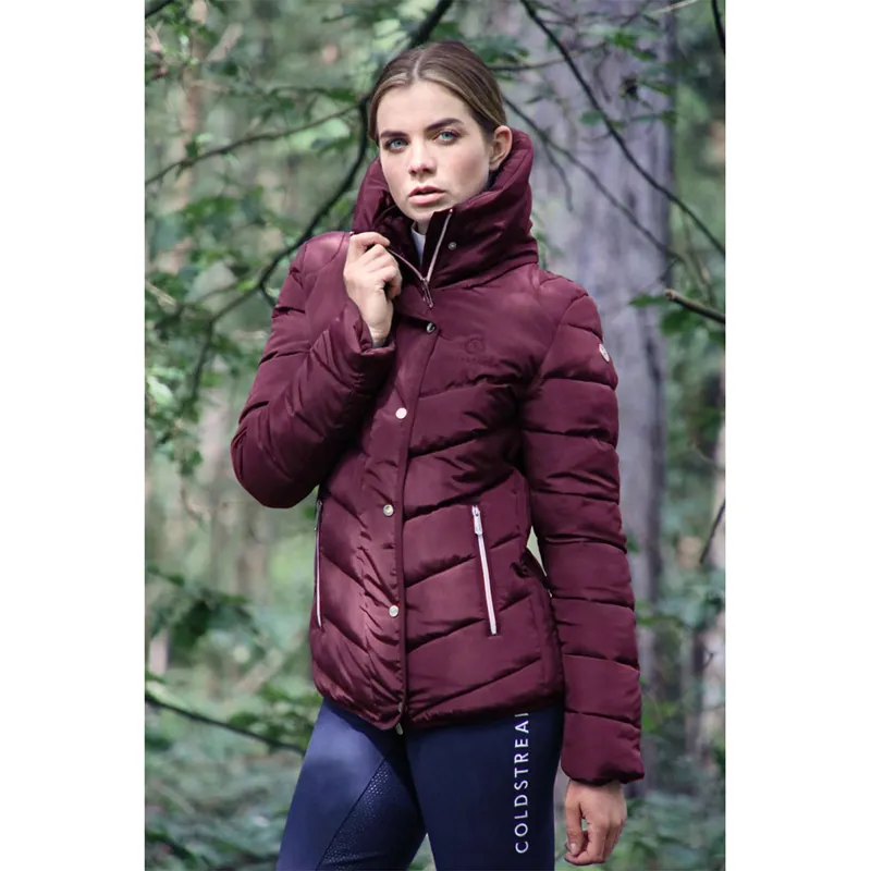 Coldstream Kimmerston Quilted Coat - Windsor Wine-2