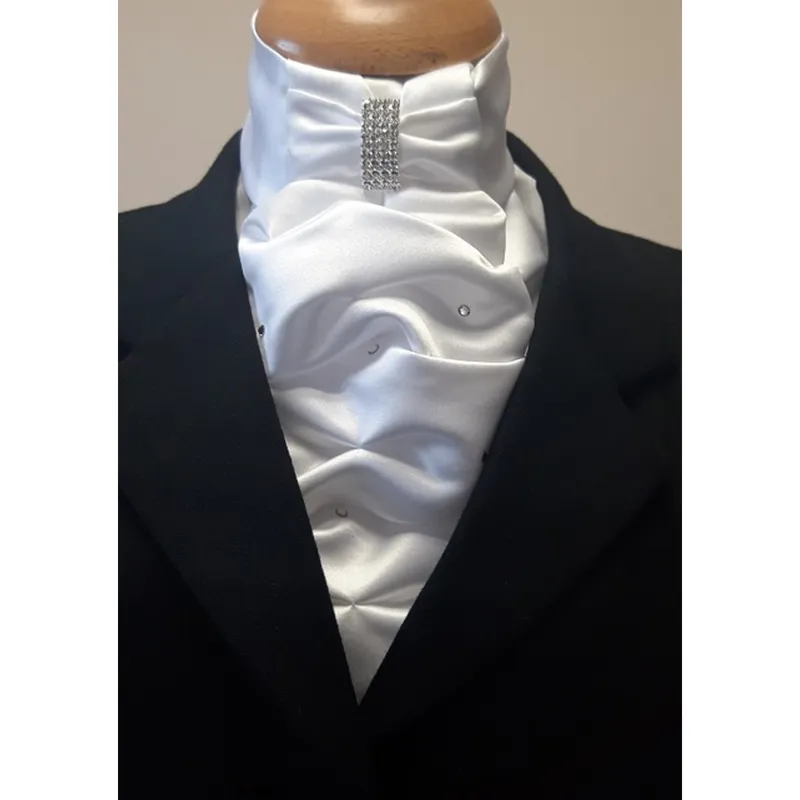 ShowQuest Contessa Ready Tied Stock Grace - White