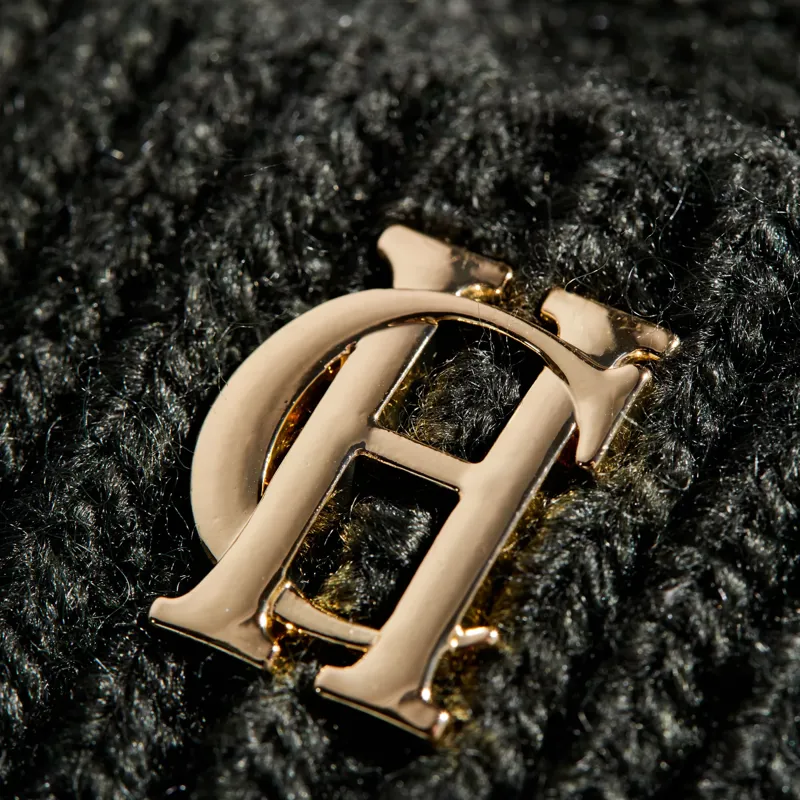 Holland Cooper Cortina Bobble Hat - Fern Green Mink-2