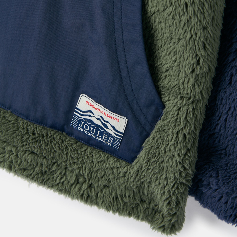 Joules Boys' Always Cosy Half Zip Fleece - Green-3