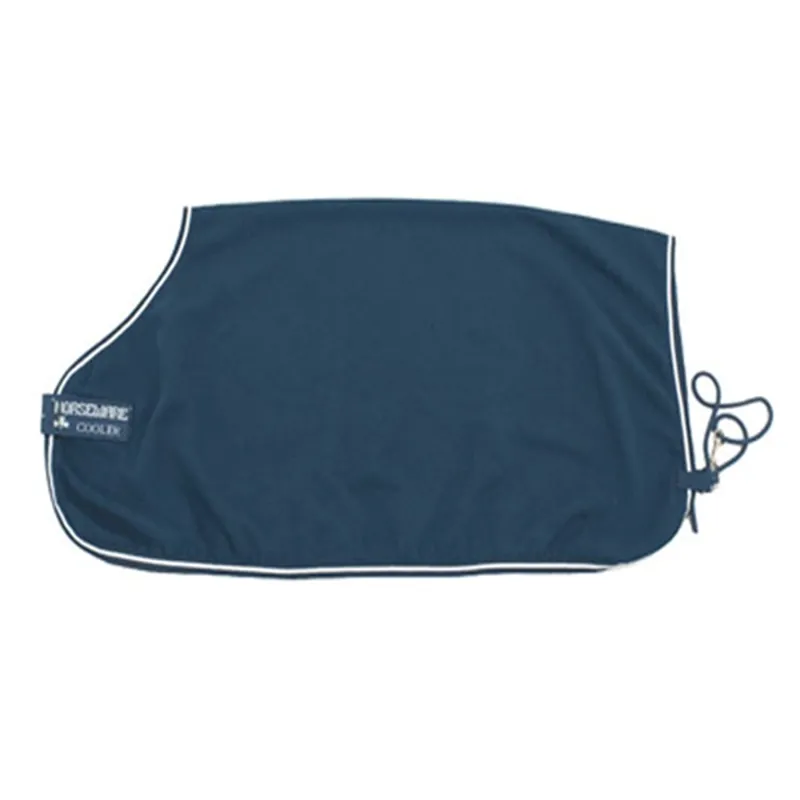 Horseware Rambo Cotton Cooler with Belly Strap - Navy/Navy