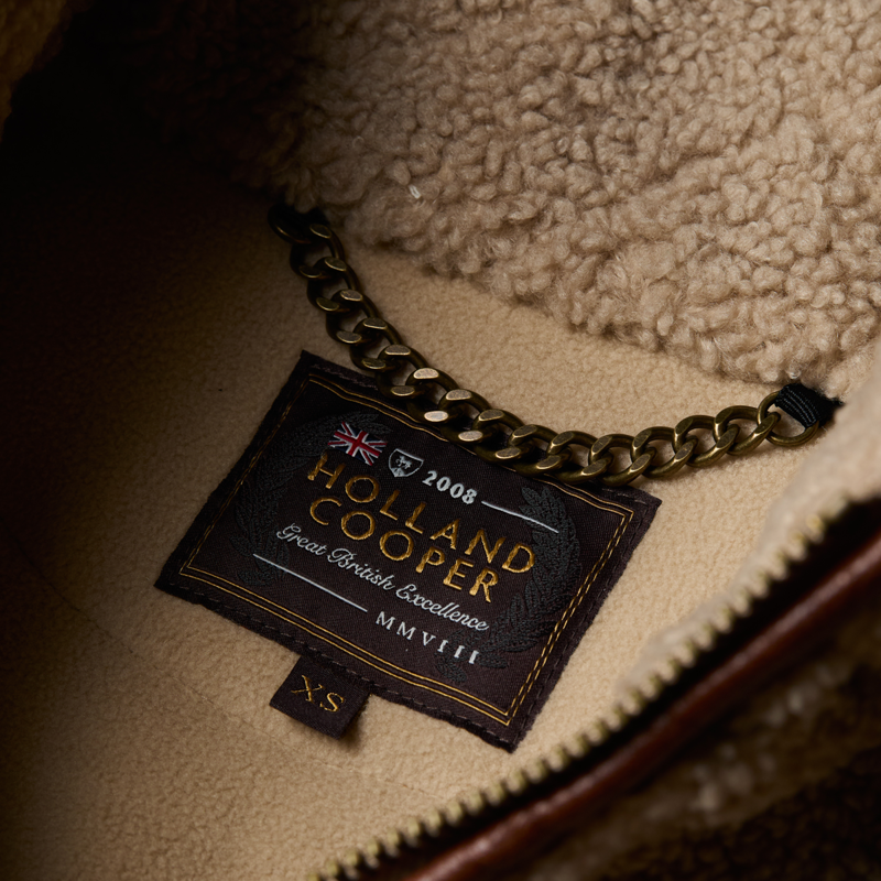 Holland Cooper Country Fleece Gilet - Natural Borg-9