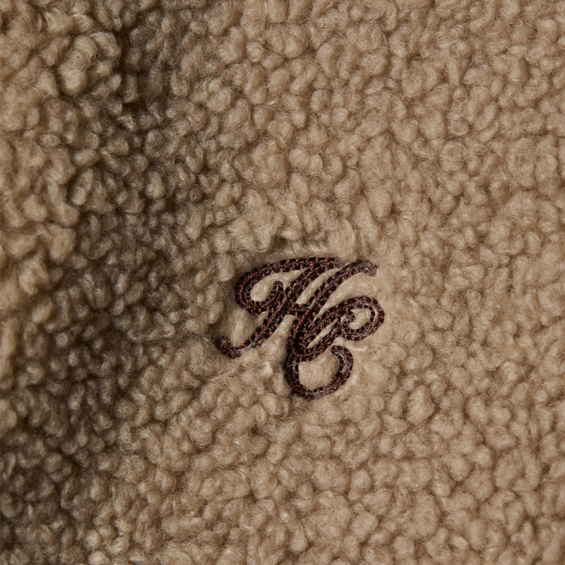 Holland Cooper Country Fleece Gilet - Natural Borg-7