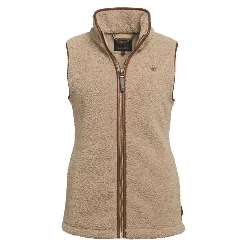 Holland Cooper Country Fleece Gilet - Natural Borg-5