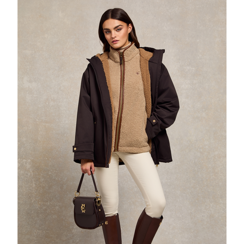 Holland Cooper Country Fleece Jacket - Natural Borg-5