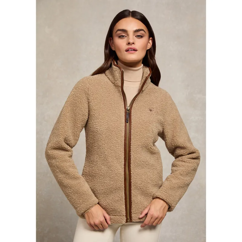 Holland Cooper Country Fleece Jacket - Natural Borg