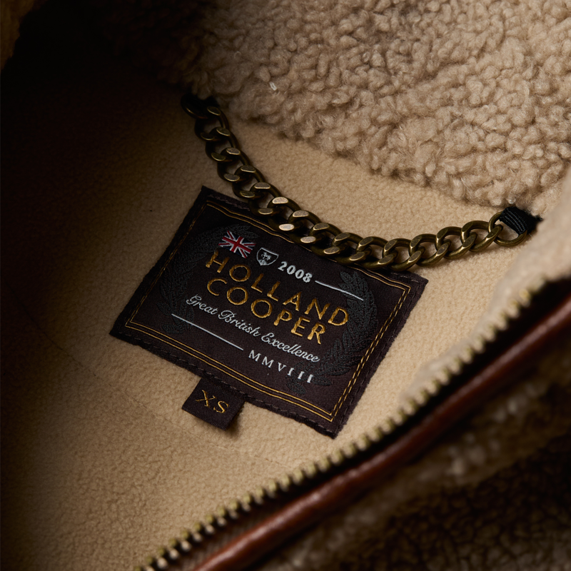 Holland Cooper Country Fleece Jacket - Natural Borg-10