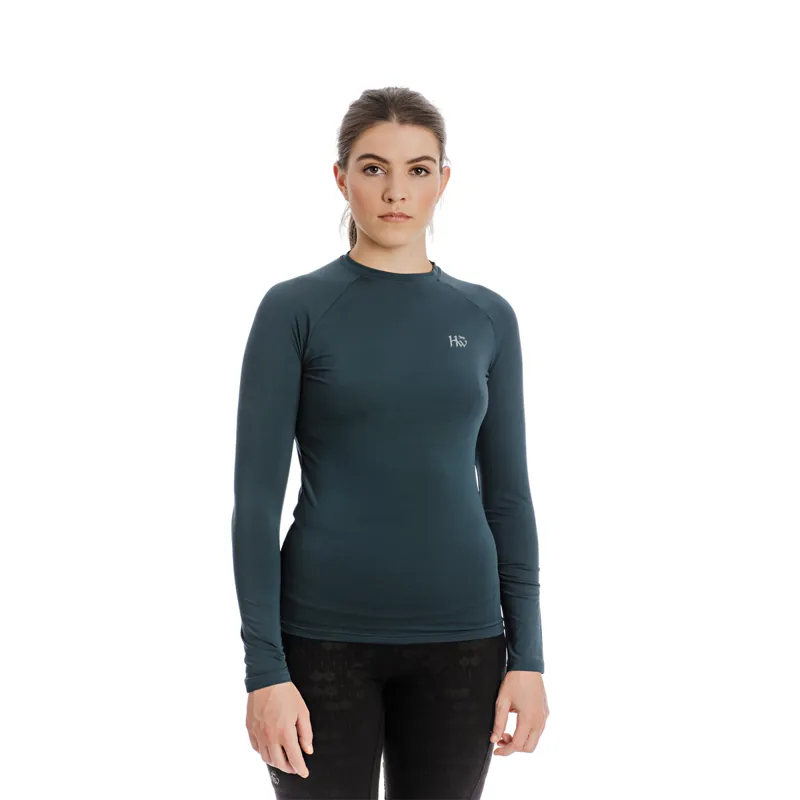 Horseware Ladies Crew Base Layer - Petrol Blue