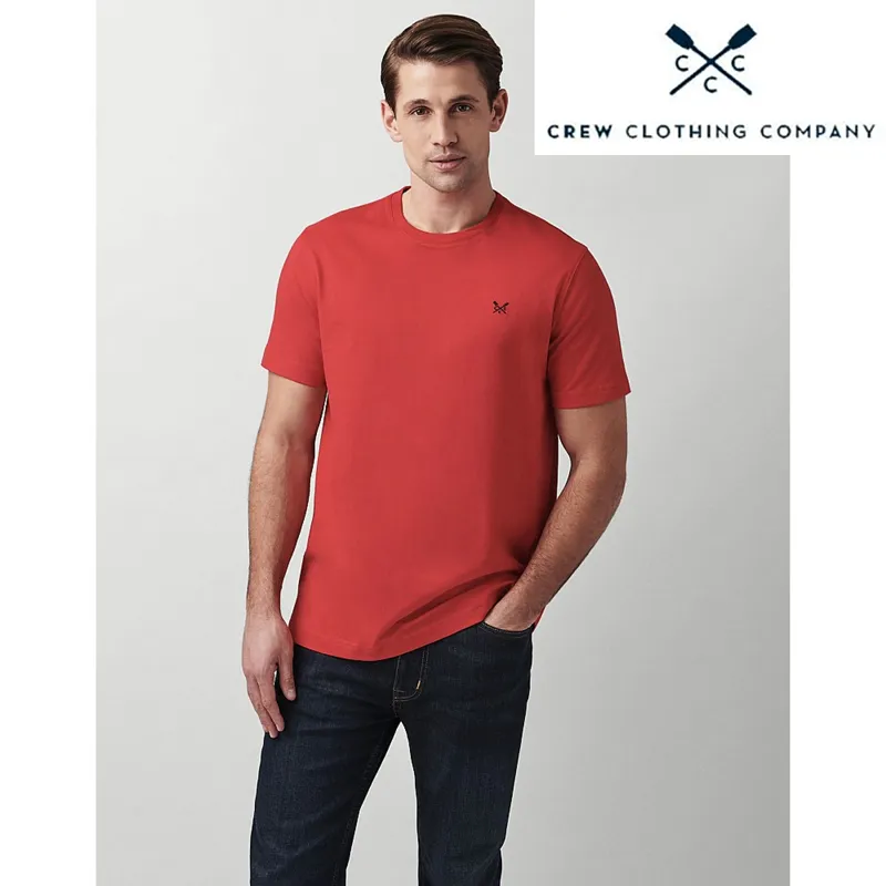 Crew Clothing Company Mens Classic Tee - Red