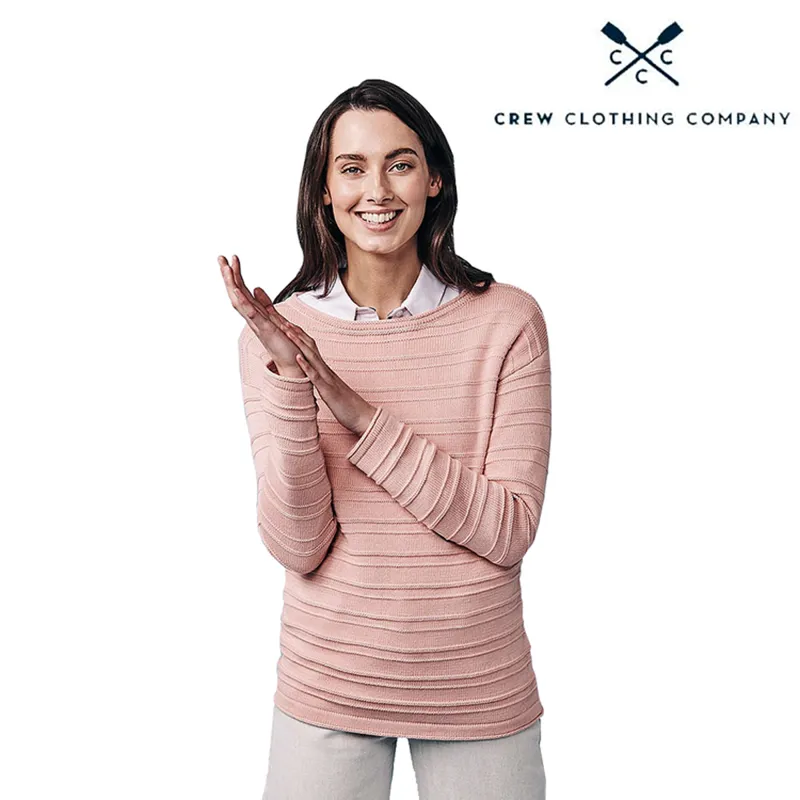 Crew Clothing Salcombe Jumper - Rose Pink