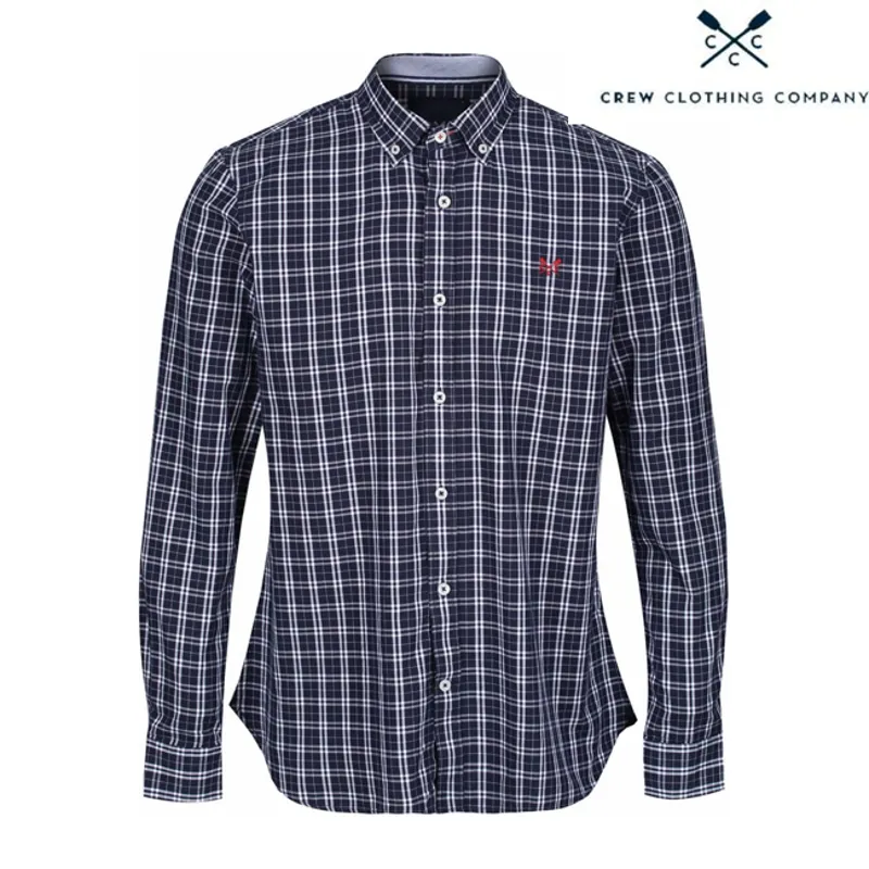 Crew Clothing Mens Millom Slim Shirt - Heritage Navy