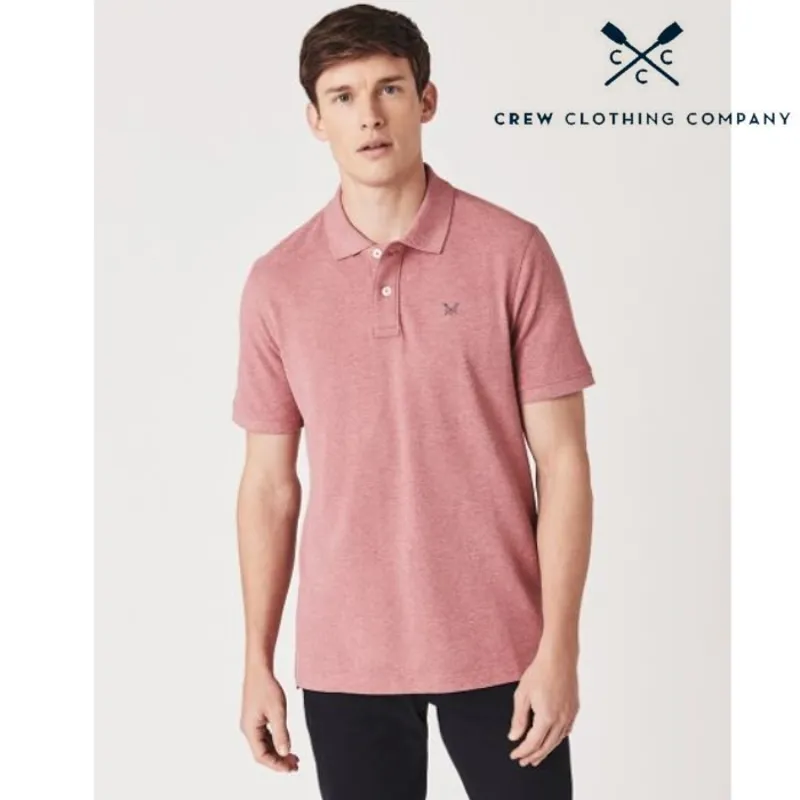 Crew Clothing Company Mens Classic Tee - Spiced Coral Marl