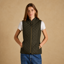 Joules Ladies Minx Showerproof Diamond Quilted Gilet - Rosemary Green