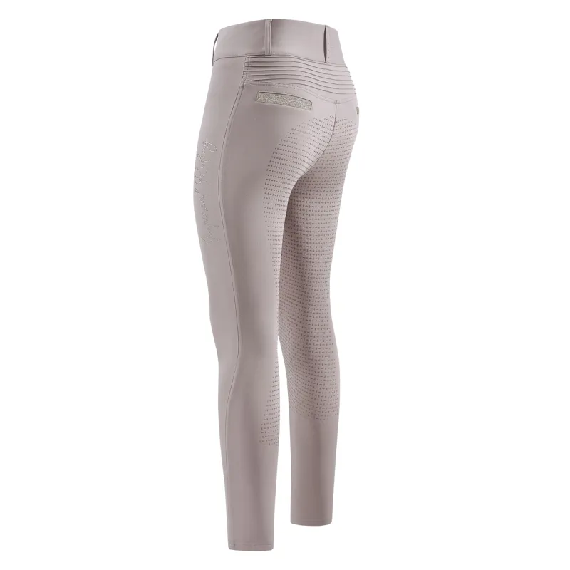 Imperial Riding Ladies Comfi Sparks Winter Full Grip Tights - Taupe-2
