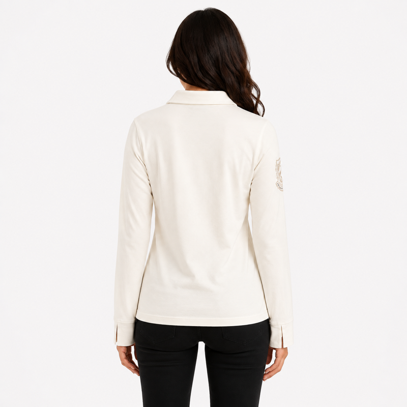 HV Polo Ladies Megan Shirt - Ecru-1