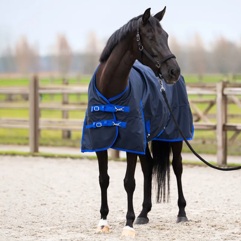 Imperial Riding Limited 100g Highneck Turnout Rug - Navy-1