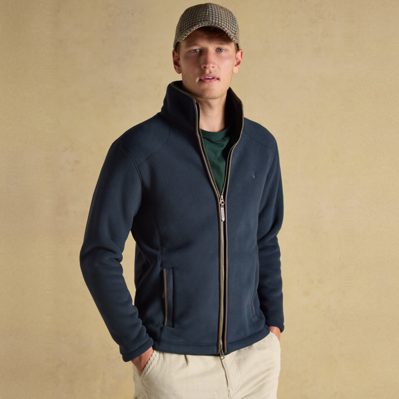 Joules Men's Heritage Full Zip Fleece - Navy