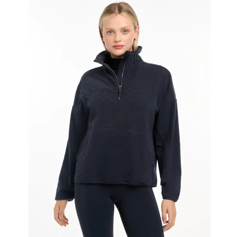 LeMieux Dana Quarter Zip Fleece - Navy-3