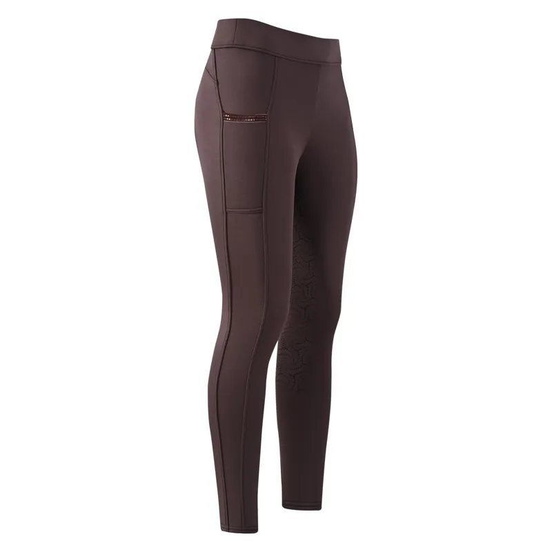 Imperial Riding Ladies Teddy Full Grip Tights - Chocolate-1