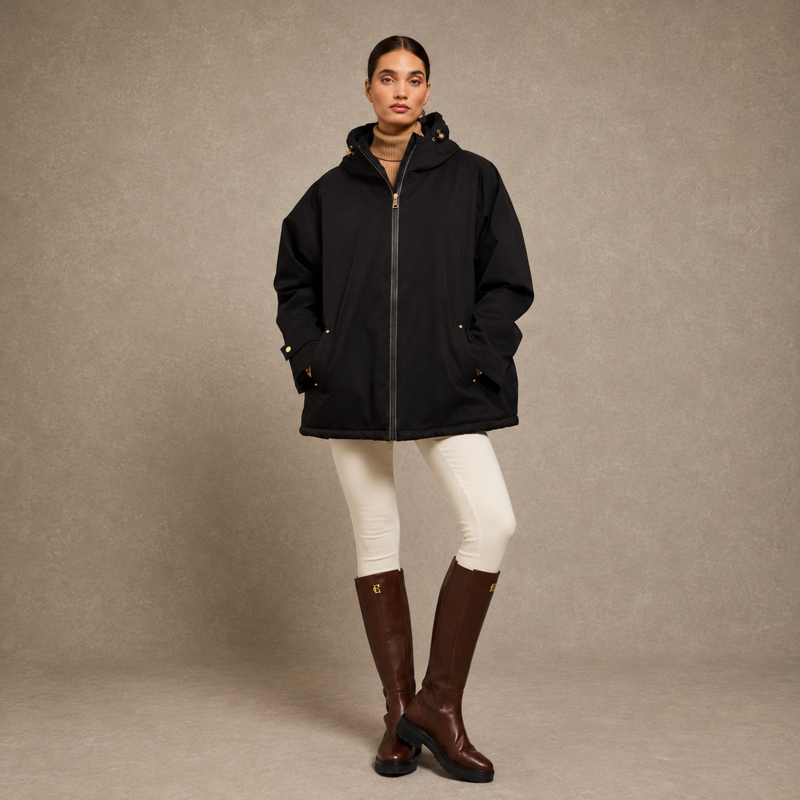 Holland Cooper One-Size Waterproof Jacket - Black