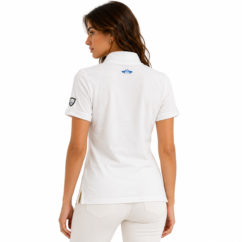 HV Polo Ladies Maiden Polo Shirt - White-1