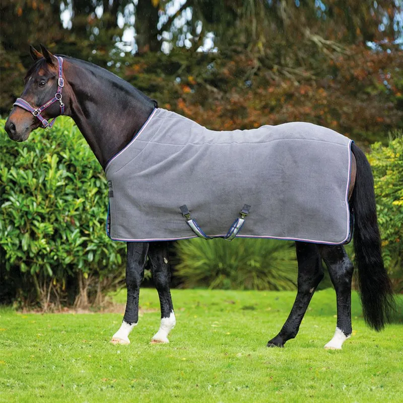 Horseware Rambo Deluxe Fleece - Charcoal/Silver/Raspberry/Blue