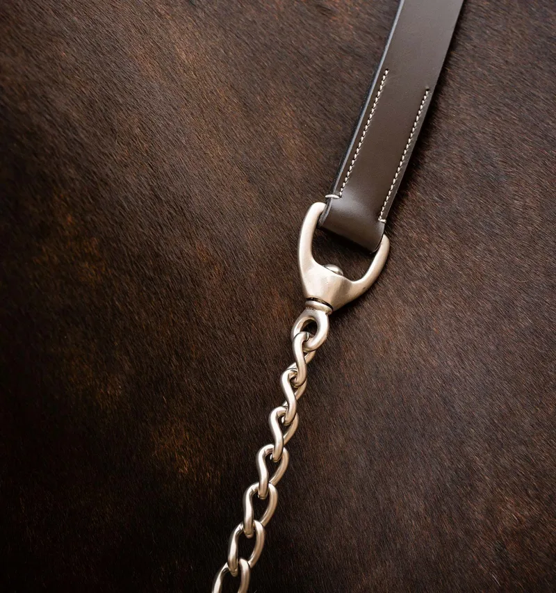 Horseware Signature Lead with Chain - Brown-2