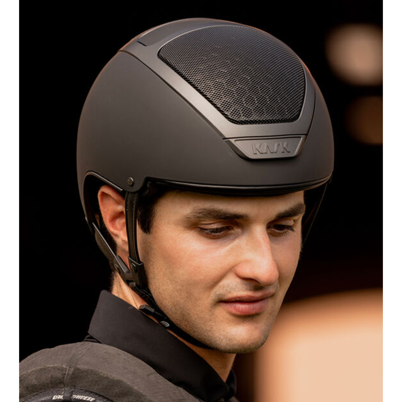Kask Dogma XC Riding Hat - Black/Silver-3