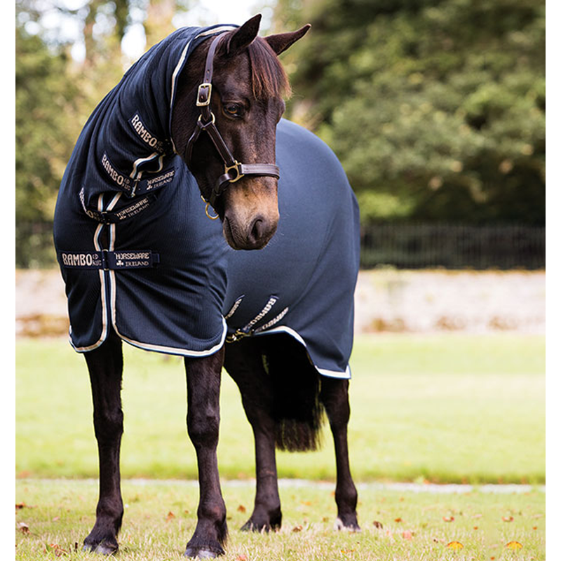 Horseware Rambo Dustbuster - Navy/Beige/BBlue/Navy-1