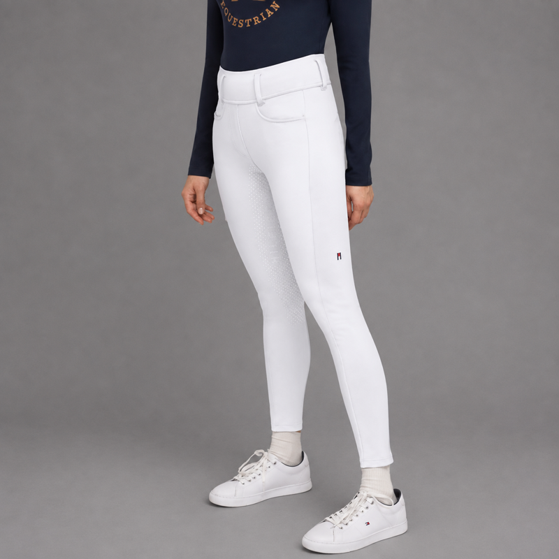 Tommy Hilfiger Women's Vermont Full Grip Breeches - TH Optic White-1
