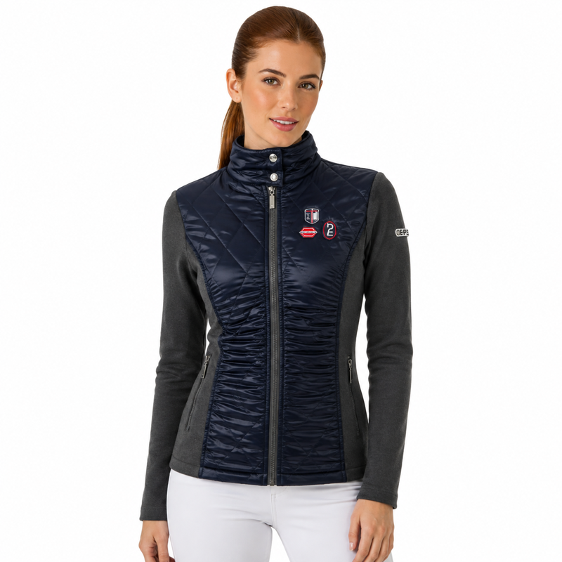 Esperado Kitzbuehl Ladies Fleece Jacket - Navy/Anthracite