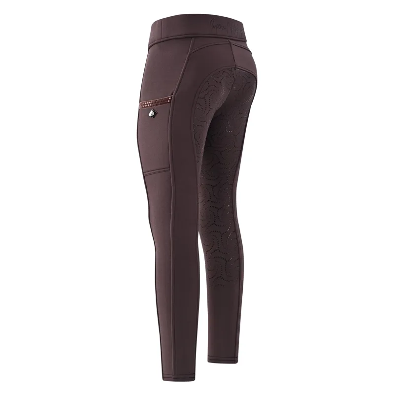 Imperial Riding Kids Teddy Full Grip Tights - Chocolate-1