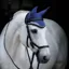 Horseware Rambo Air Tech Ear Net - Royal Blue/Silver/Black