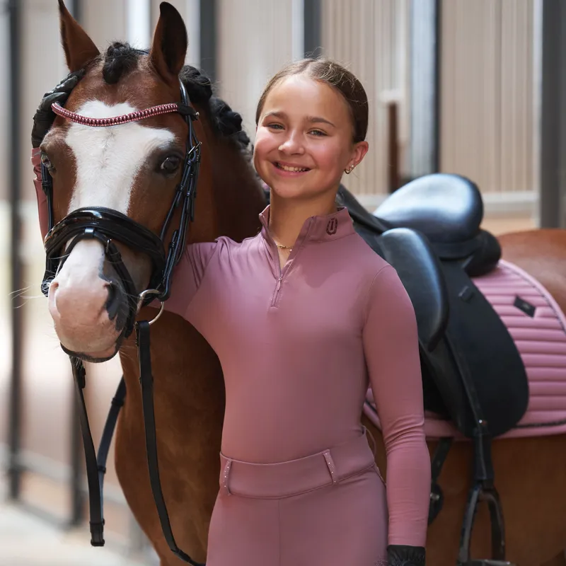 Imperial Riding Kids Jamy Base Layer - Mauve-2