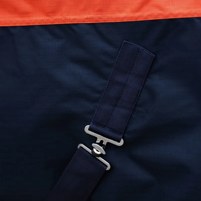 Imperial Riding Limited 100g Highneck Turnout Rug - Orange/Navy-3