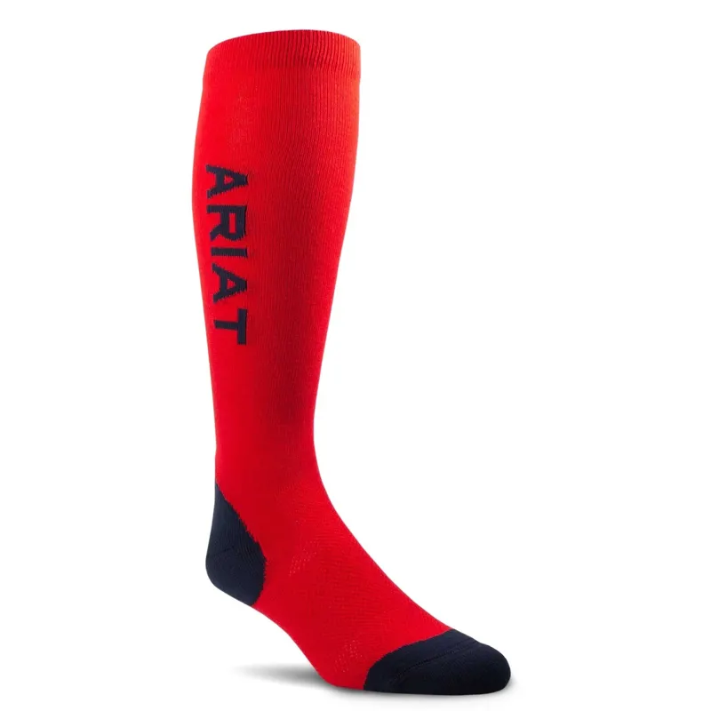 AriatTEK Performance Socks - Red/Navy