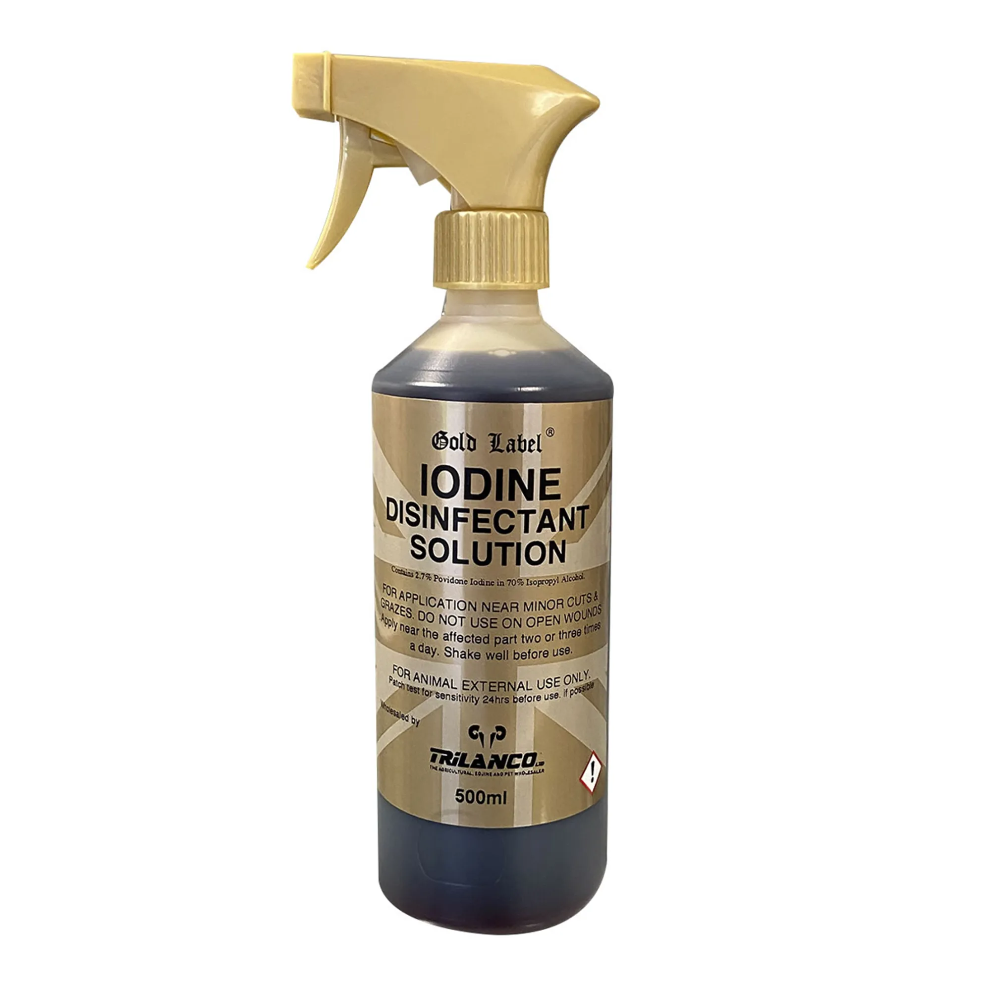 Isodine Color Gold Label Iodine Disinfectant Solution - 500ml Spray