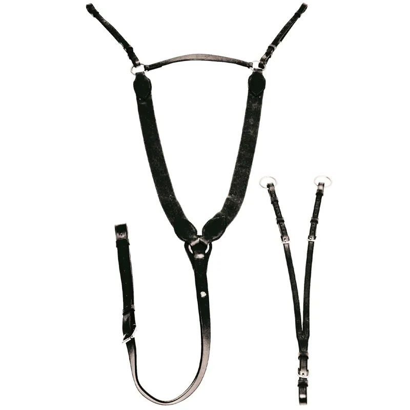 Mark Todd V-Check Breastplate - Black