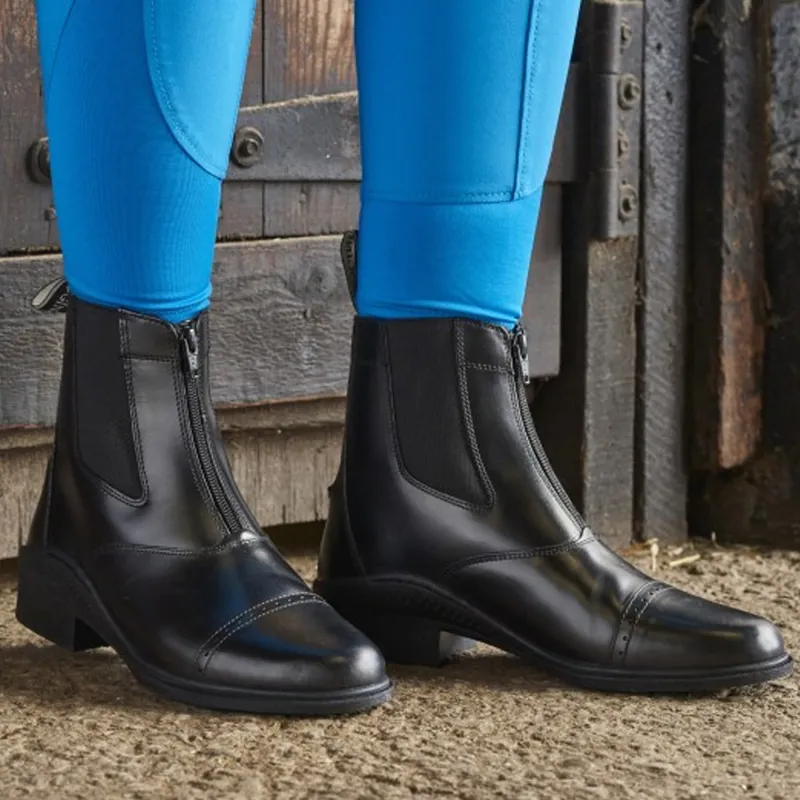 Brogini Tivoli Zip Paddock Boot - Black-1