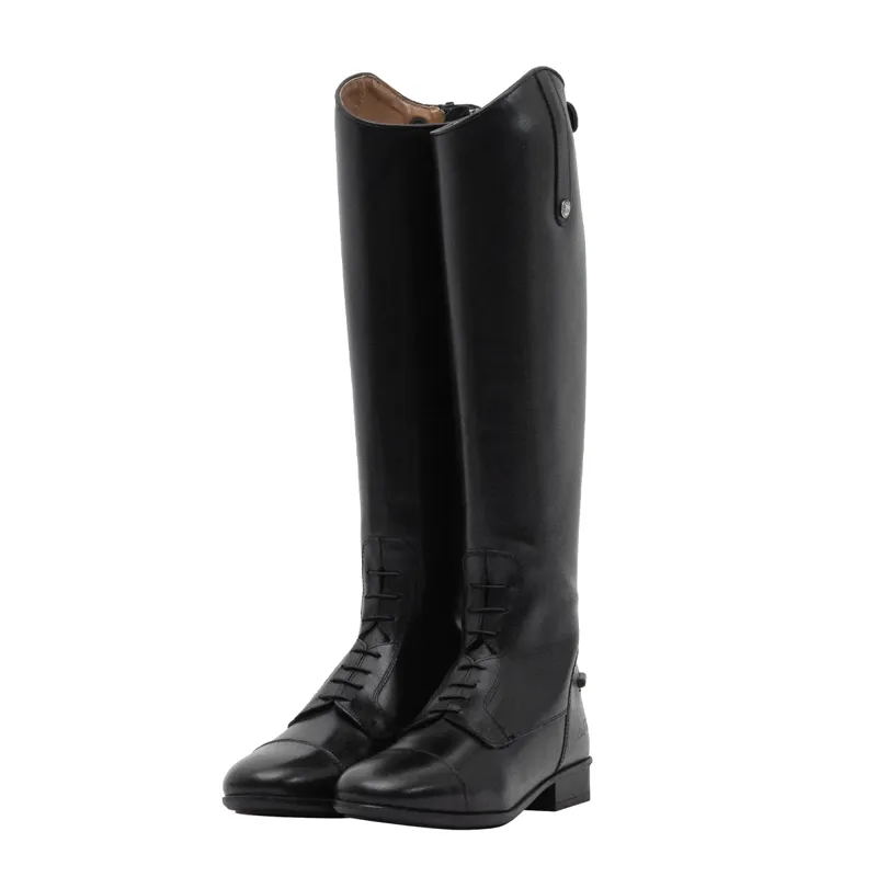 Mark Todd Long Leather Field Boots - Black - Short Calf