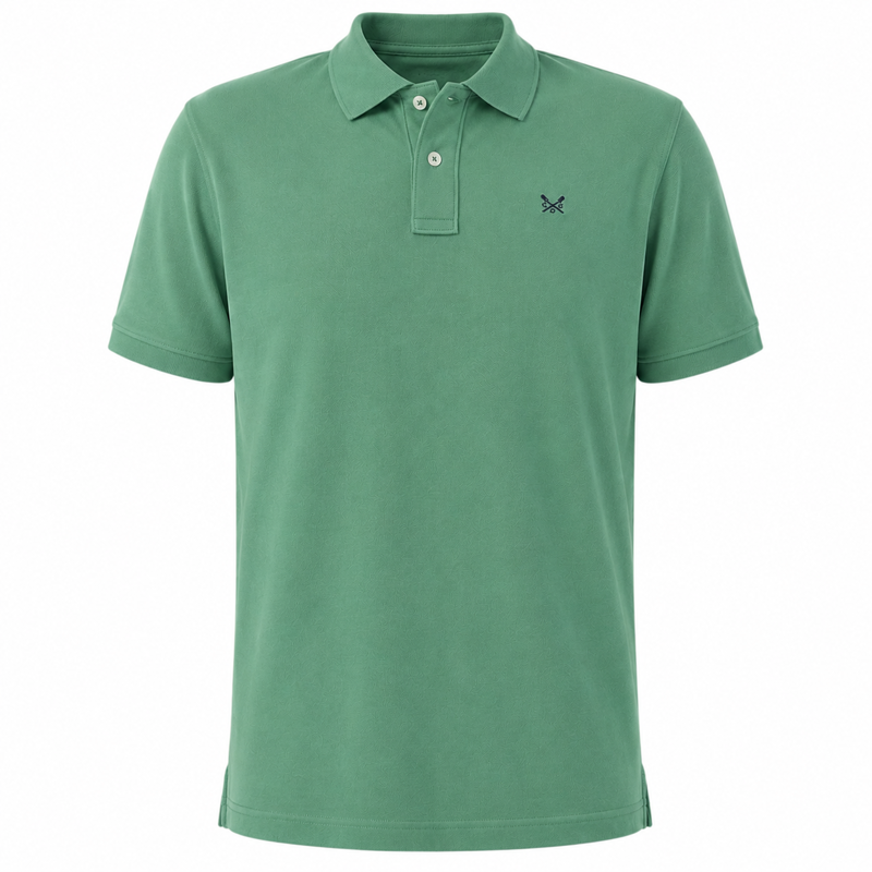 Crew Clothing Men's Classic Pique Polo - Sea Spray