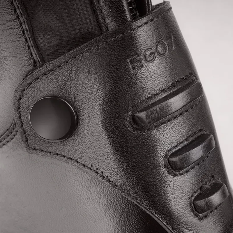 EGO7 Aries Unlaced Long Riding Boots Short - Black-5