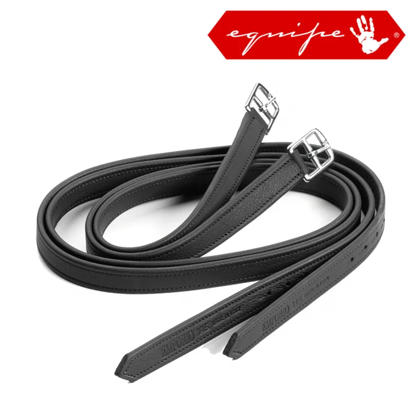 Equipe Emporio Stirrup Leathers - Brown