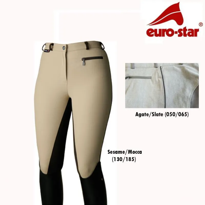 Euro-Star Scarlett Fun Ladies Breeches - Agate/Slate