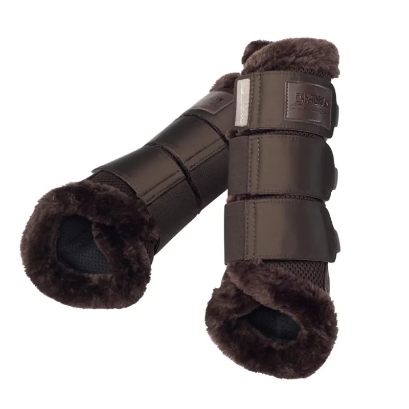 Eskadron Mesh Faux Fur Tendon Boots Platinum 2020 - Havana Brown